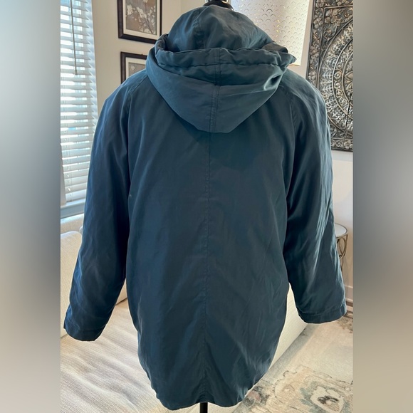 London Fog Vintage Green Coat Puffer Pockets Women’s Small Dark Sage - Picture 2 of 15